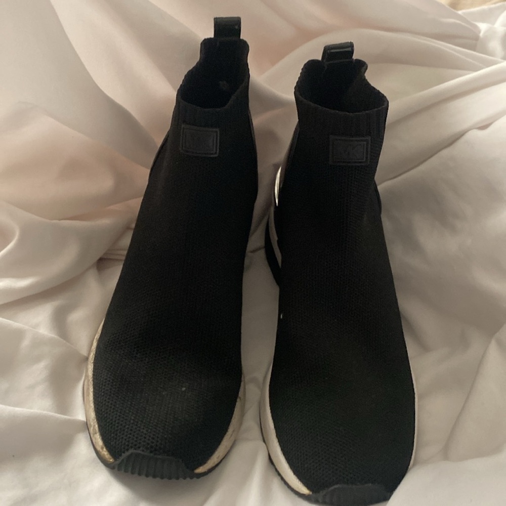 Michael Kors Black Skyler Stretch-Knit Sock Sneaker - Picture 3 of 8